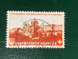 Schweiz 1943 Pro Patria 20 Vollstempel SCHÄNIS 29.VI.43