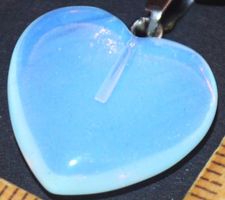 Halskette 4018 – Opalith Herz 20x20mm