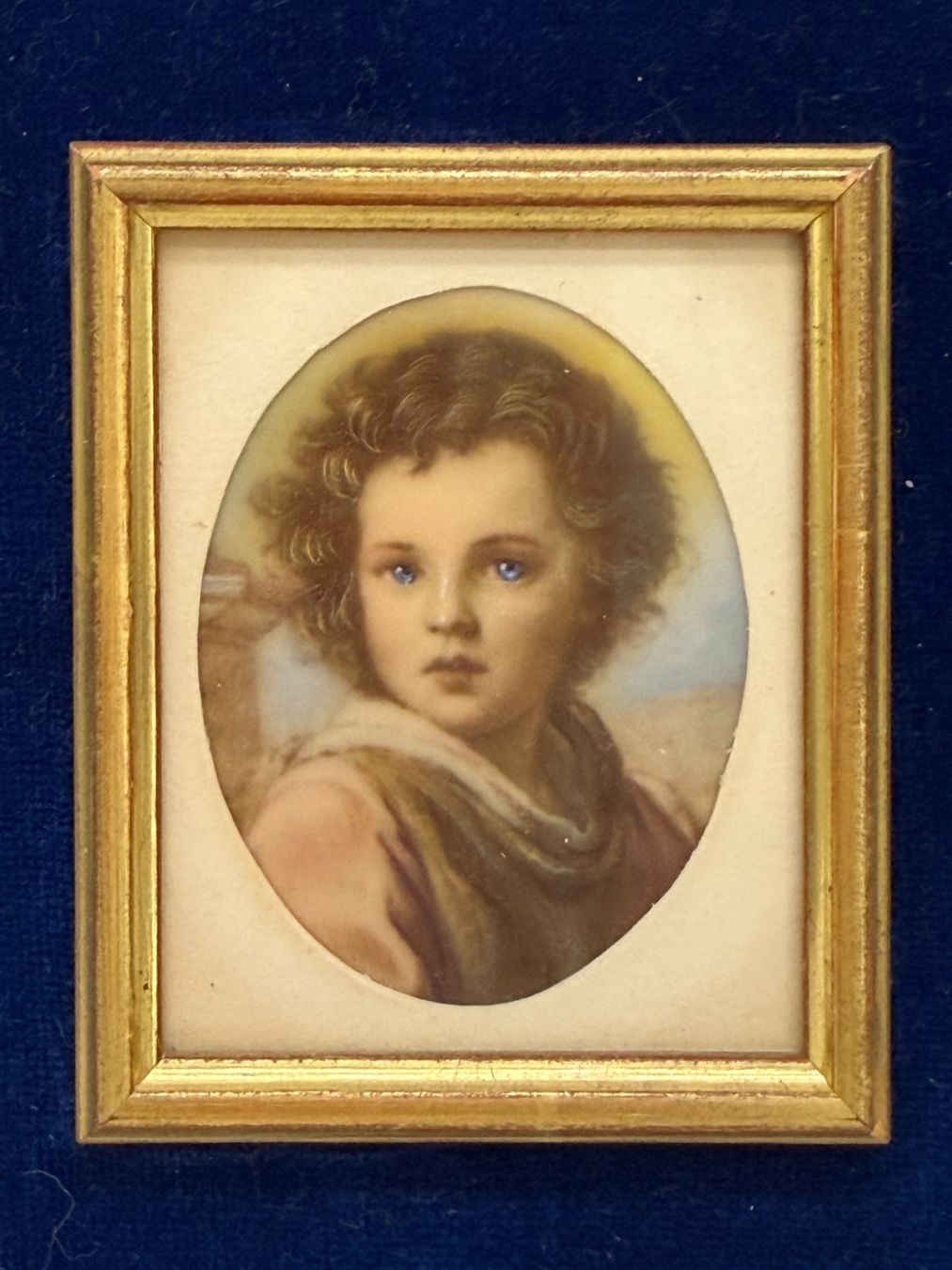 Dipinti: Superbe miniature ancienne "Le Bon Pasteur" d'après Murillo – Usato da Morges venduto da MeeBee 6