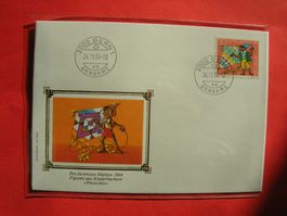 Pro Juventute Kinderbüchern Pinocchio Briefmarke 1984