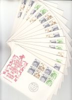 BERL MH 11, H-Blatt 19 plus Zusammendrucke, 14 Briefe