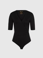 Schwarzer Les Lunes Body Gr. XL, Wickeloberteil, Top Zustand