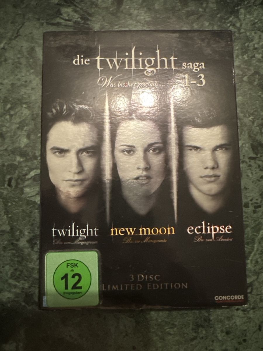Tutti i DVDs: Twilight Saga: 1-3 Limited Edition – Usato da Ibach venduto da Viper39