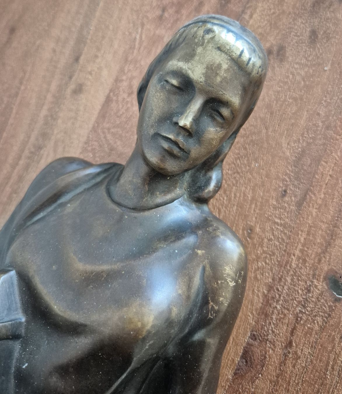 Sculture & Statue: Wunderschöne Bronze Figur/Relief HEILIGE BARBARA 7KG – Usato da Zürich venduto da Dalema13 2