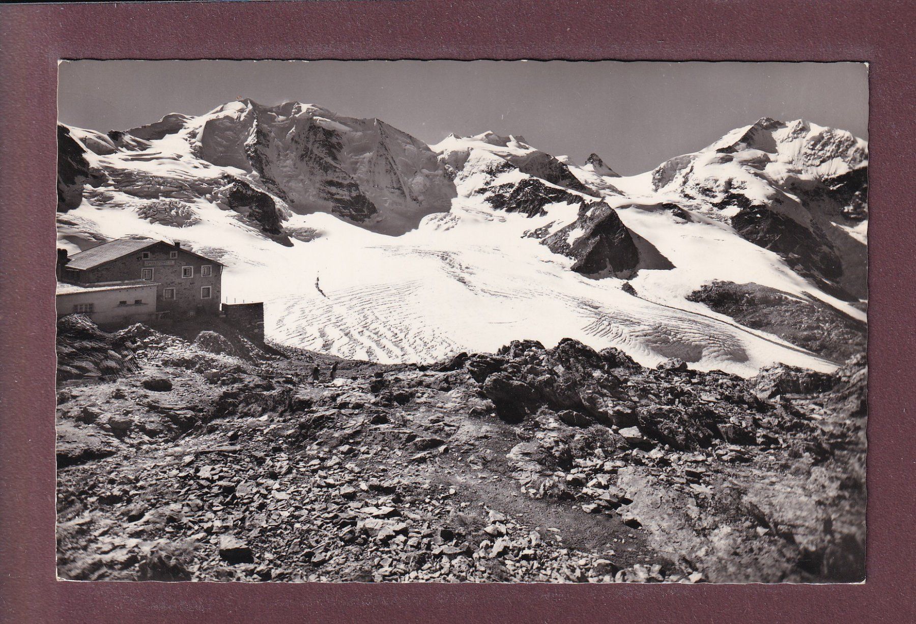 Ansichtskarten: DIAVOLEZZA-HÜTTE - Persgletscher - Piz Palü – Gebraucht aus Pully von nicecards