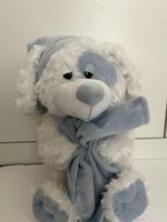 Schläfriger Plüschbär blau