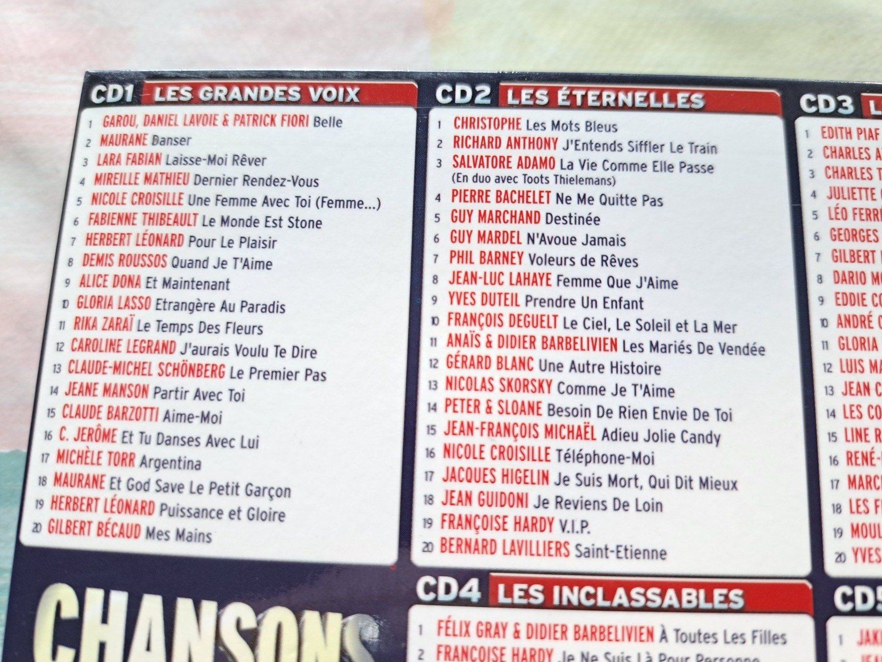 CD: Cd Coffret Chansons Françaises 5 Cds – Usato da Pully venduto da bro_n52j 3