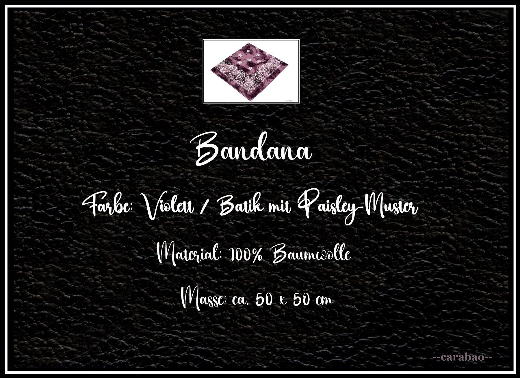 Foulards, Tücher & Schals: Bandana / Violett - Batik mit Paisley-Muster – Neu (gemäss Beschreibung) aus Winterthur von -carabao- 5
