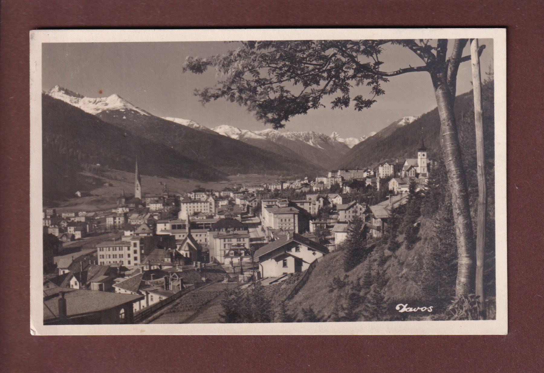 Cartoline postali: DAVOS - Teilansicht – Usato da Pully venduto da nicecards
