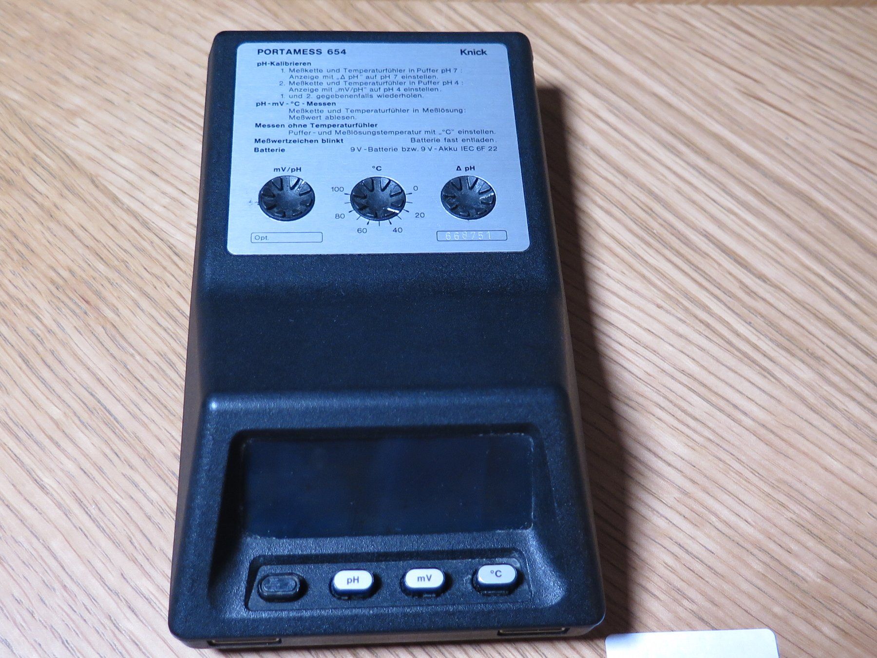 Misurare: Batterie-ph-Meter "Portamess 654" – Usato da Basel venduto da Deko1 1