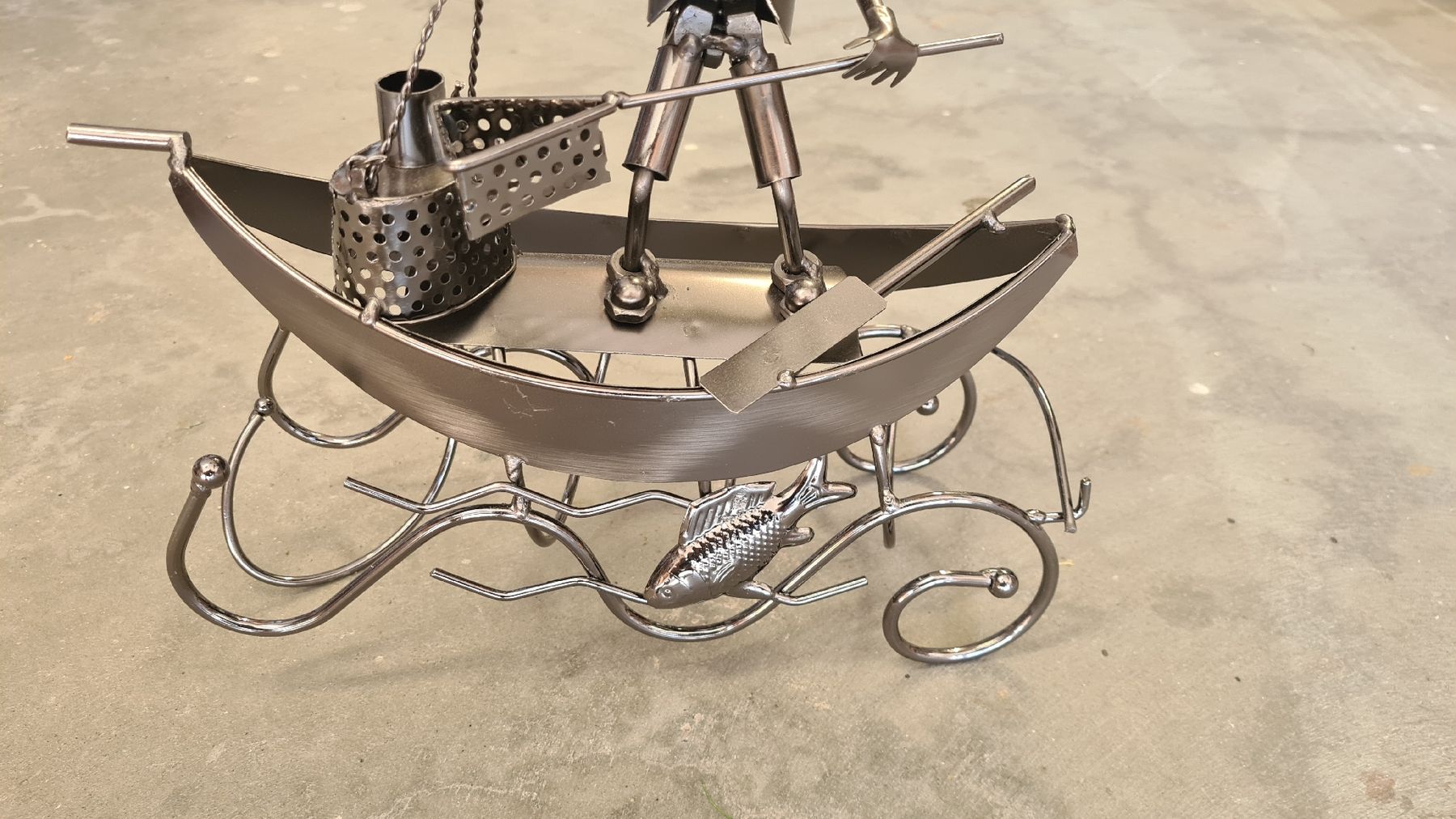 Portabottiglie: Flaschenhalter Motiv Angler – Nuovo e nell'imballaggio originale da Rheineck venduto da Outrage 1