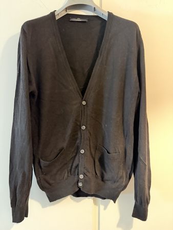 Cardigan Uomo Daniele Alessandrini Lana Seta Cashmere Tg. 50