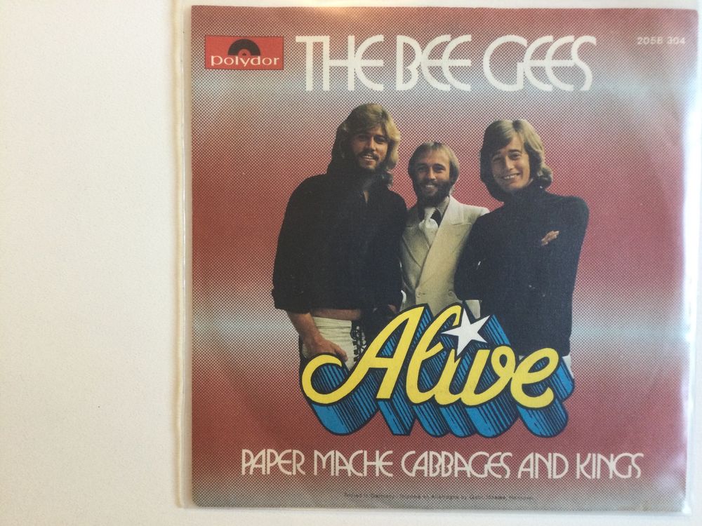 Bee Gees Single Alive / Paper Mache Cabbages And Kings Acheter sur