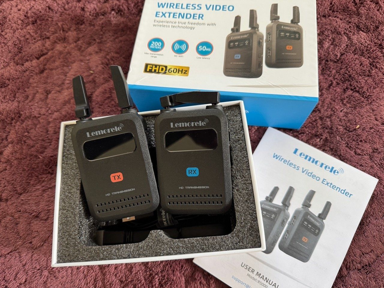 Camcorder: Wireless Video Transmitter LEMORELE 1x Sender 2x Empfänger – Neu und originalverpackt aus Zürich von filipz 1