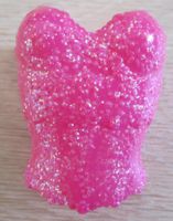 Barbie Korsett kunststoff Top zum aufstecken glitzernd