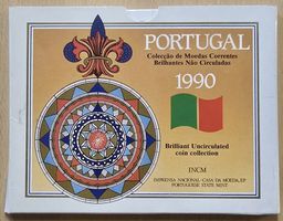 ESCUDOS 1990, unzirkulierter Münzen