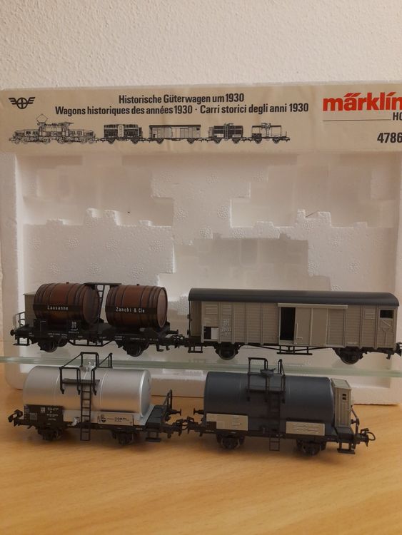 Lot De 4 Anciens Wagons Arnold Rapido - Réfs 0412 0413 0414 0415 - En Boîte