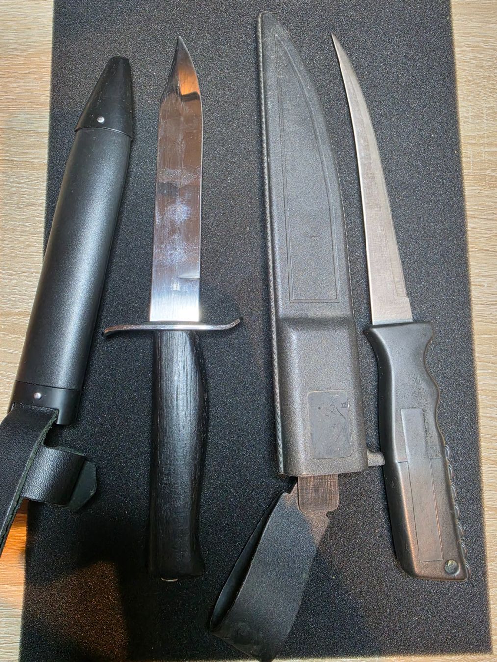 Accessori: Dolch mit Holzgriff und Filetiermesser, je mit Scheide – Usato da BÜLACH venduto da TimeDeals_Pavelka 3