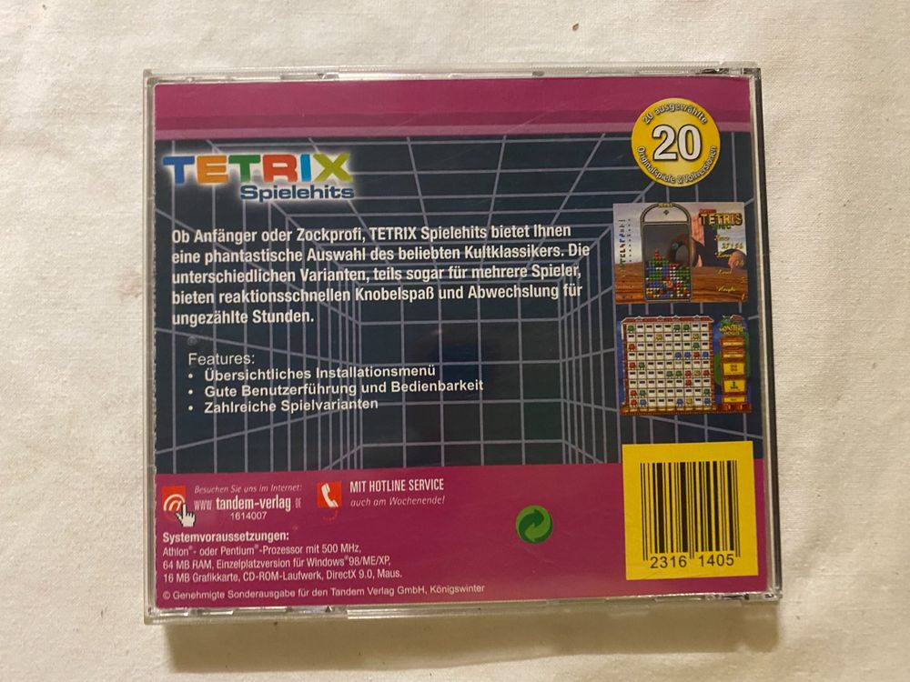 Jeux: Tetrix CD - PC Spiele  plus 20 Spiele – D'occasion à Oberglatt ZH par sglattibrocki 1