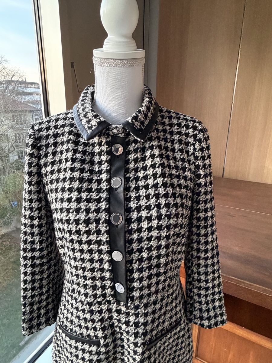Morgan Vestiti: Morgan Houndstooth Dress, Size 42, Style! – Usato da Nyon venduto da Deb_D39 1