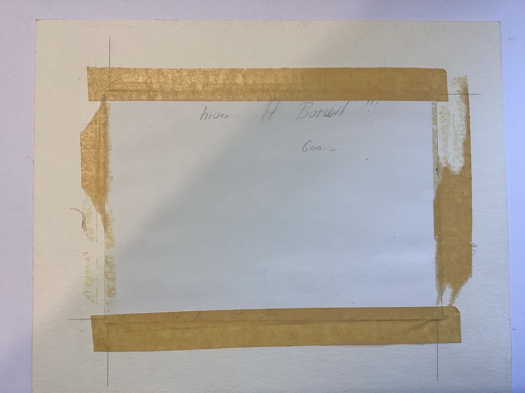 Gemälde: Aquarell Winterlandschaft 1986 – Gebraucht aus Eglisau von mar_5rn2 5