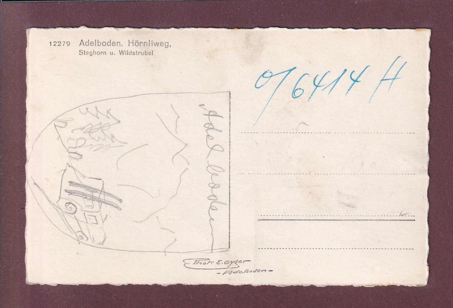 Cartoline postali: ADELBODEN - Hörnliweg – Usato da Pully venduto da nicecards 1