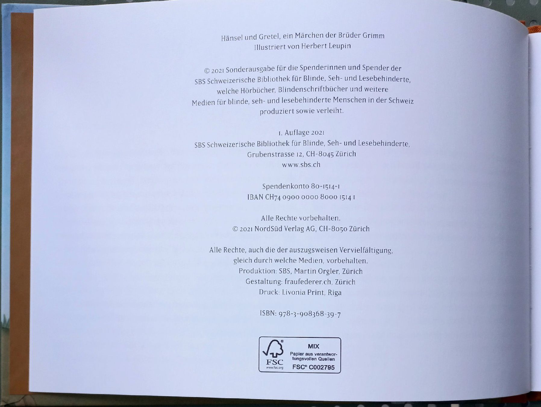 Libri: Buch - Häsel und Gretel - Gebrüder Grimm – Usato da Niederuzwil venduto da lubimaja 1