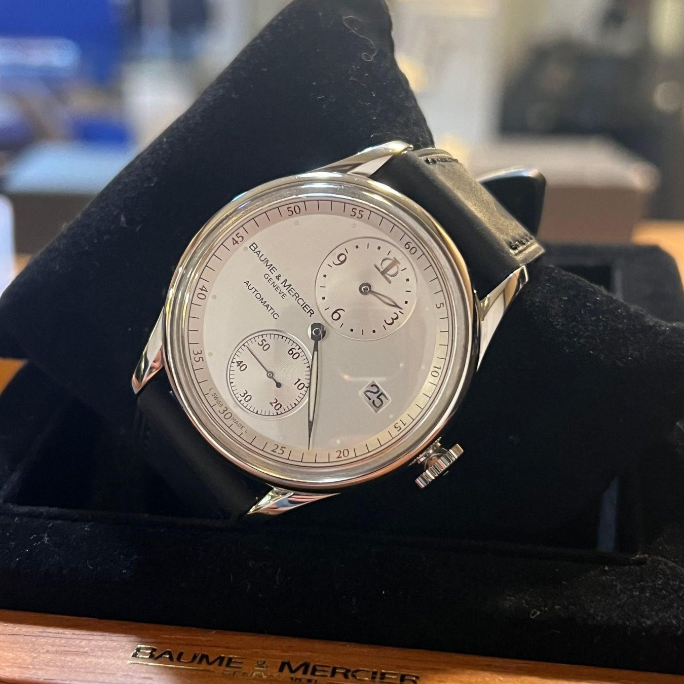 Baume & Mercier Uhren: Baume & Mercier Automatic Date Full Set 65573 – Gebraucht aus Carouge GE von Watchaser 8