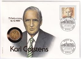 Münzbrief Deutschland  1 Mark 1989
