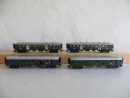 Märklin H0: Set mit 4 SBB-Personen- bzw. Gepäckwagen, o. OVP