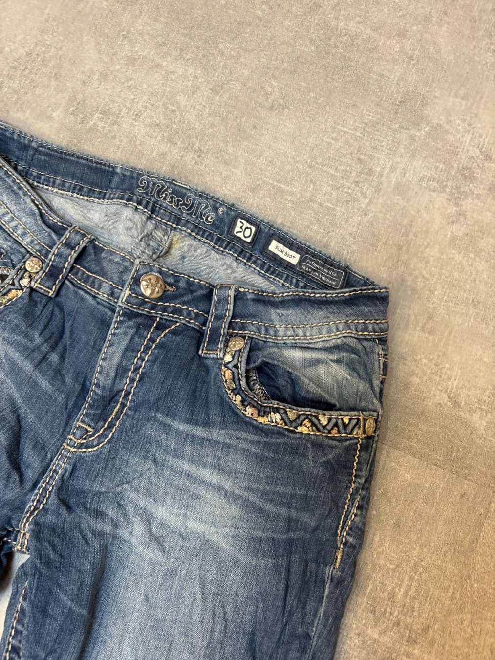 Jeans: Miss Me Bootcut Jeans - Grösse M/30 – Usato da Werdenberg venduto da hase.vintage 3