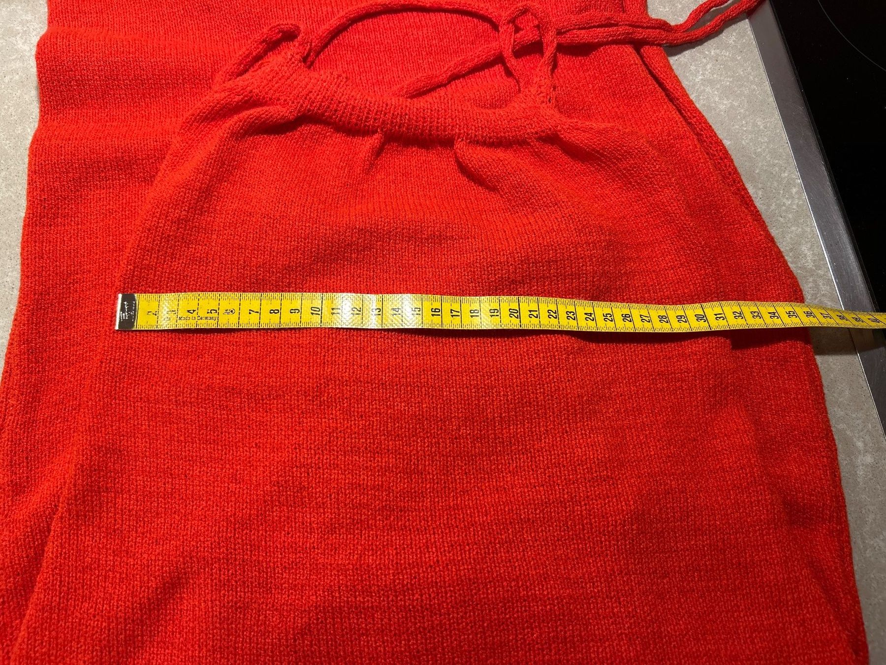 Vestiti: Strickkleid maxi mit Spaghettiträgern rot Grösse M – Usato da Brunnen venduto da Nala2929 8