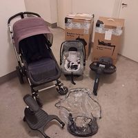 Full Bugaboo Cameleon stroller + car seat/ISOFIX/accessories