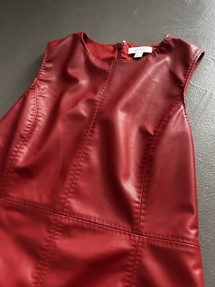 H&M Kleider: Kunstleder Kleid rot m – Neu (gemäss Beschreibung) aus Siebnen von fulli2 1