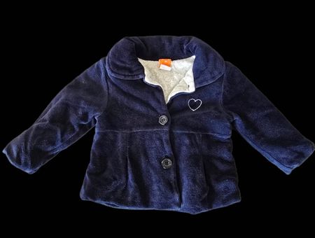 Süsse Mädchenjacke Pusblu Gr. 68 Marineblau gefüttert