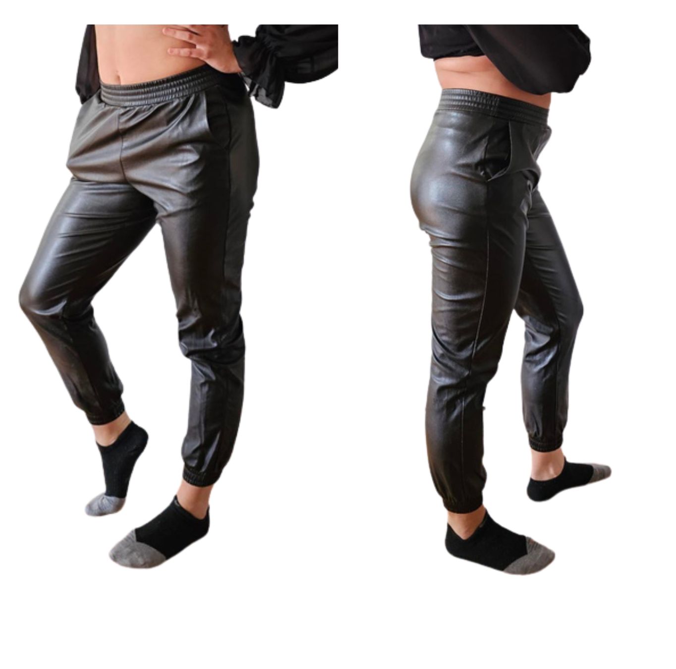 Pieces Pantaloni: Kunstleder Hose, Marke PIECES, Gr. S – Usato da Biel/Bienne venduto da ricard6691 2
