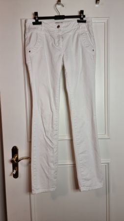 Weisse Damenjeans Gr. 38 Sommerhose ADD'S BANDOLERA