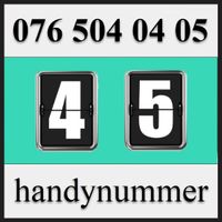 Handynummer, Telefonnummer, VIP Nummer, Handy, 076 504 04 05