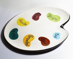 Mid Century Modern: KERAMIK KÄSEPLATTE