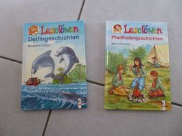 2 Leselöwen Bücher, Delfin- u. Pfadfindergeschichten ab 8 J.
