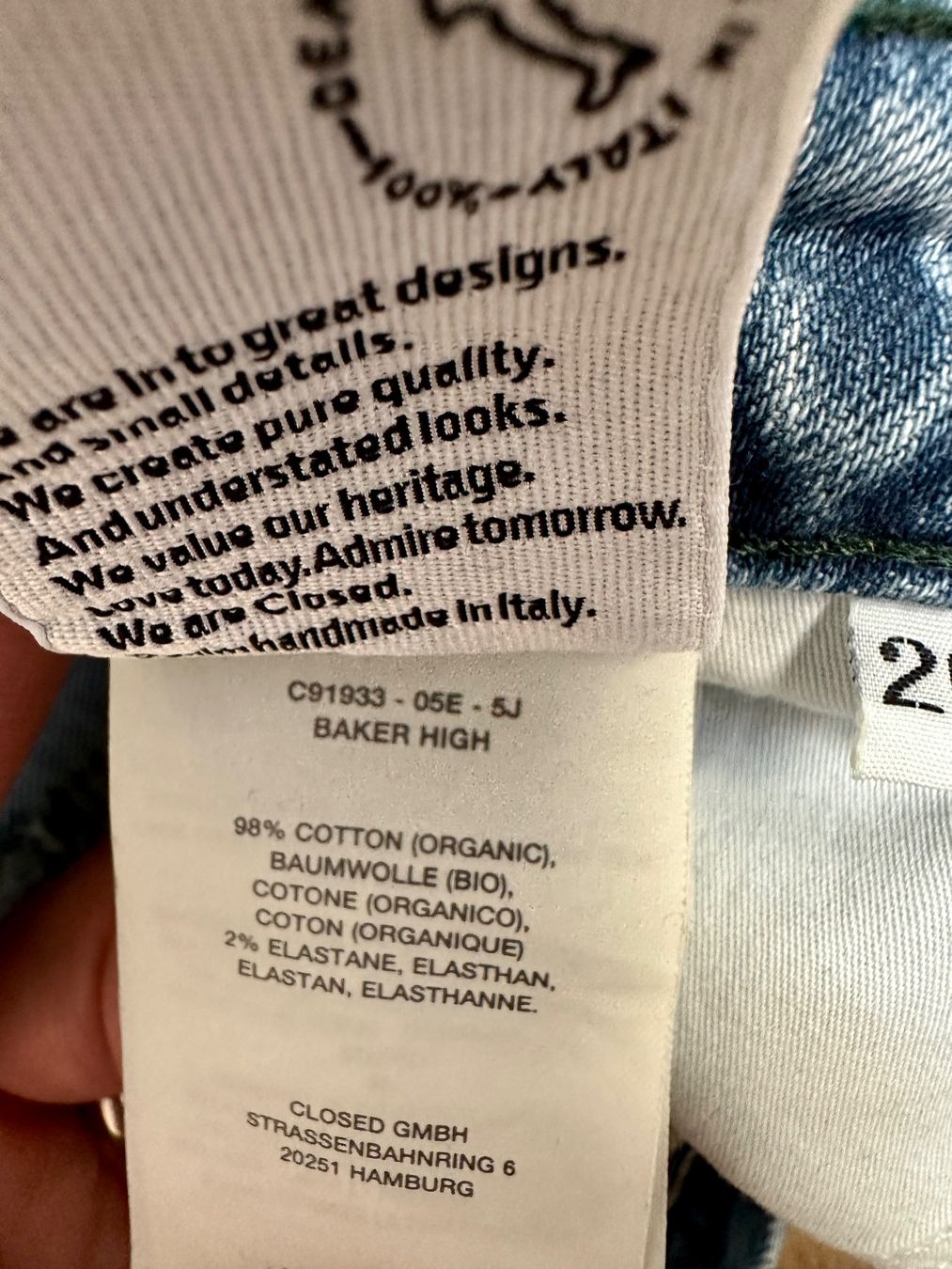 Closed Jeans: Jeans Closed Baker High Gr 26 / neuwertig – Neu (gemäss Beschreibung) aus Hergiswil NW von Labello01 5