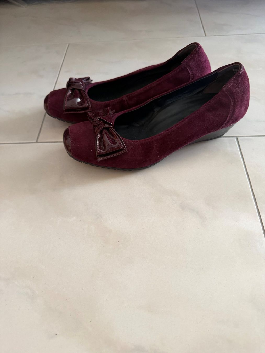 Paul Green Damenschuhe: rote Ballerinas mit Schleife – Gebraucht aus Muri AG von sabri_25 2