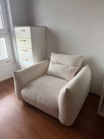 Sessel JAMSA Bouclé Cremeweiss