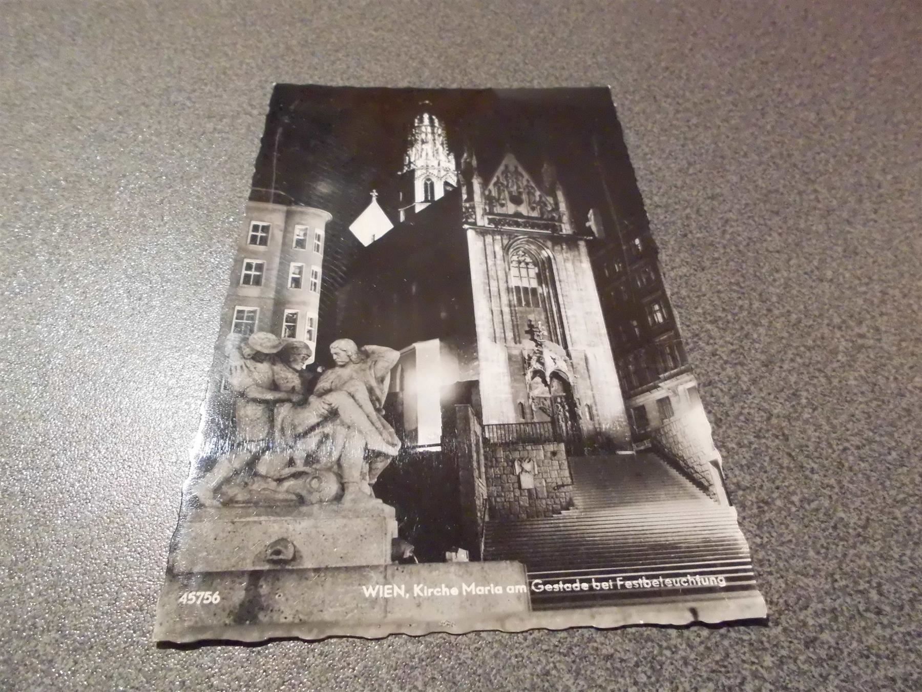 Cartoline postali: Ansichtskarte Wien, Kirche Maria am Gest – Usato da Zürich venduto da abraxas1291