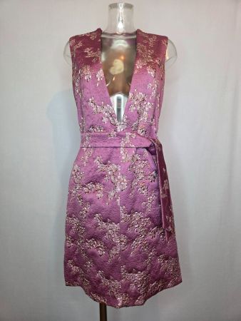 Dries Van Noten Metallic Floral Dress