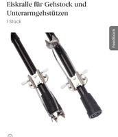 2 x Eiskralle Gehstock Sicherheit rutschfest neu