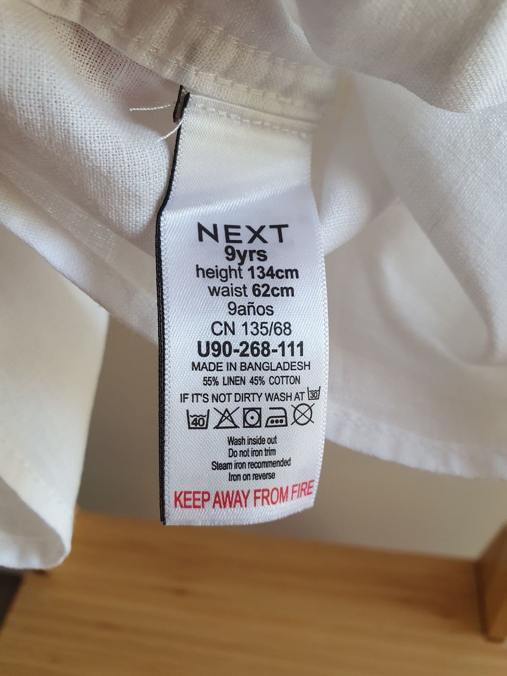 Next Camicie, T-shirt & Polo: Gr.134 Hemd Leinen/Baumwolle / NEXT – Usato da Neunkirch venduto da M.Costa1 4