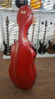 4/4 fiberglass Cello koffer rot , neuwertig