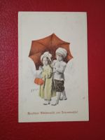 AK Neujahr Color 1912 Kinder unterm Schirm