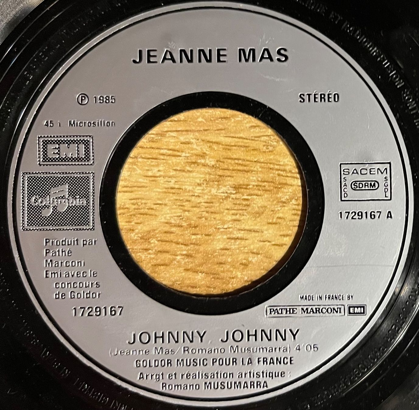Schallplatten: JEANNE MAS - JOHNNY, JOHNNY – Gebraucht aus Bussigny von vinyl-pas-cher 2